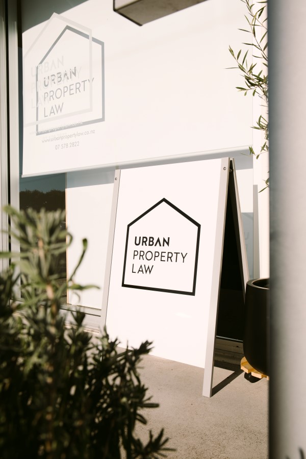 Urban property law office banner